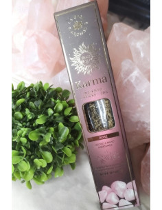 INCIENSO KARMA CON MINERAL CUARZO ROSA