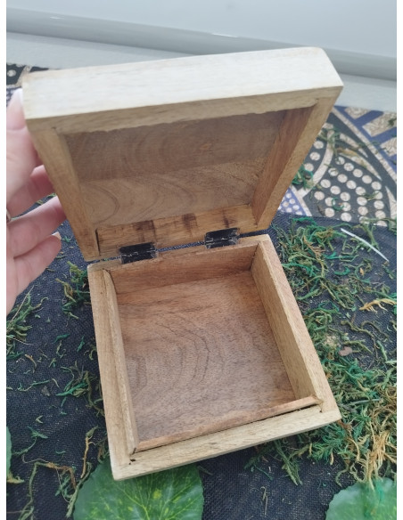 CAJA DE MADERA DECORATIVA ARBOL DE LA VIDA 14 CM