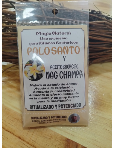 INCIENSO EN POLVO  NAG CHAMPA-PALO SANTO