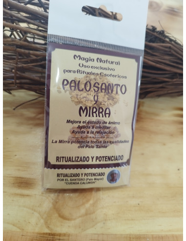 INCIENSO EN POLVO  MIRRA-PALO SANTO