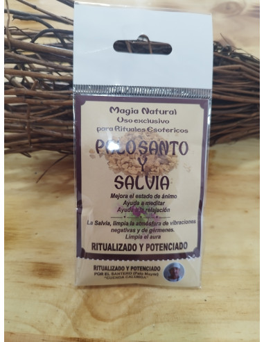 INCIENSO EN POLVO  SALVIA-PALO SANTO
