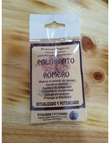 INCIENSO EN POLVO  ROMERO-PALO SANTO