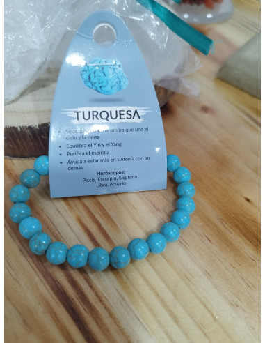 PULSERA MINERAL TURQUESA