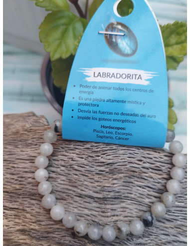 PULSERA LABRADORITA 6MM