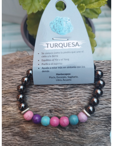 PULSERA TURQUESA 8MM