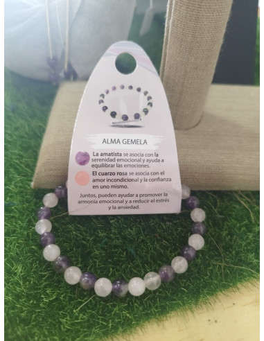 PULSERA MINERAL  ALMA GEMELA