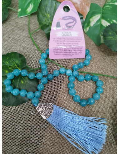 JAPA MALA CUENTAS DE JADE TEÑIDO 8MM