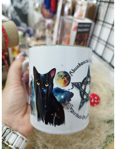 TAZA GATO Y BRUJA