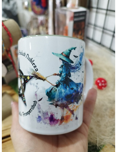 TAZA GATO Y BRUJA