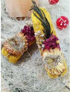 ATADO DE SALVIA CON CRISANTEMO AMARILLO